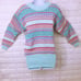 Vintage 80s Knit Sweater Haberdasher Lady-L Geometric 3-D Stripe Fair-Isle Bold