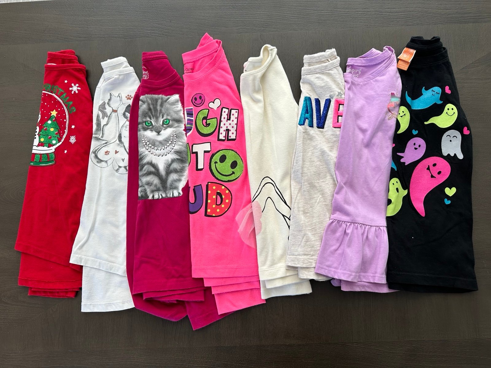 Bundle of 8 Long And Short Sleeve shirts size 6/6x