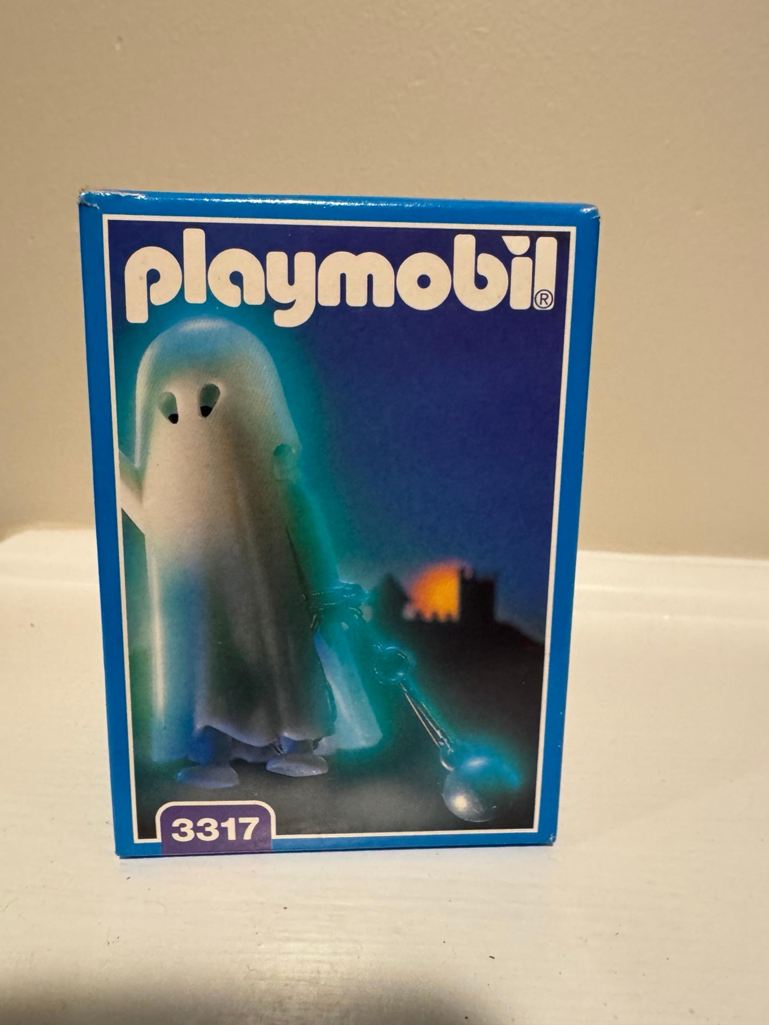 New Playmobil 3317 Glow in the Dark Ghost New in Box Halloween Vintage Playmobil