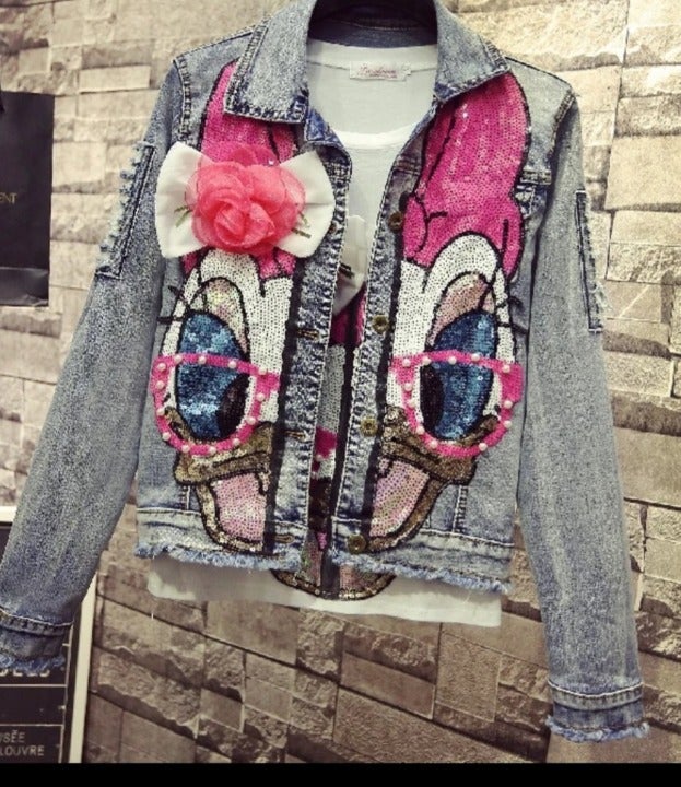 Denim Daisy Duck Jacket