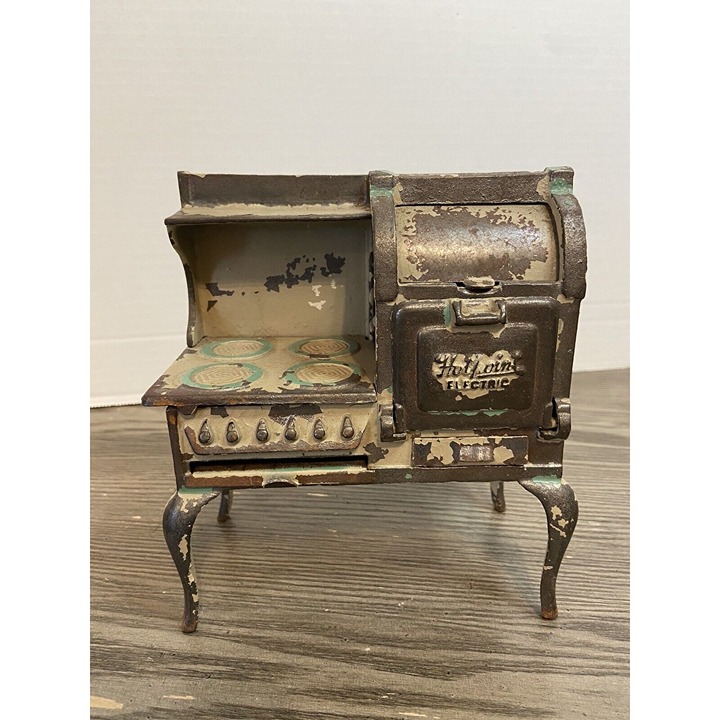 Vintage Arcade Brand Cast Iron Metal Miniature Kitchen Oven Doll Toy Sample