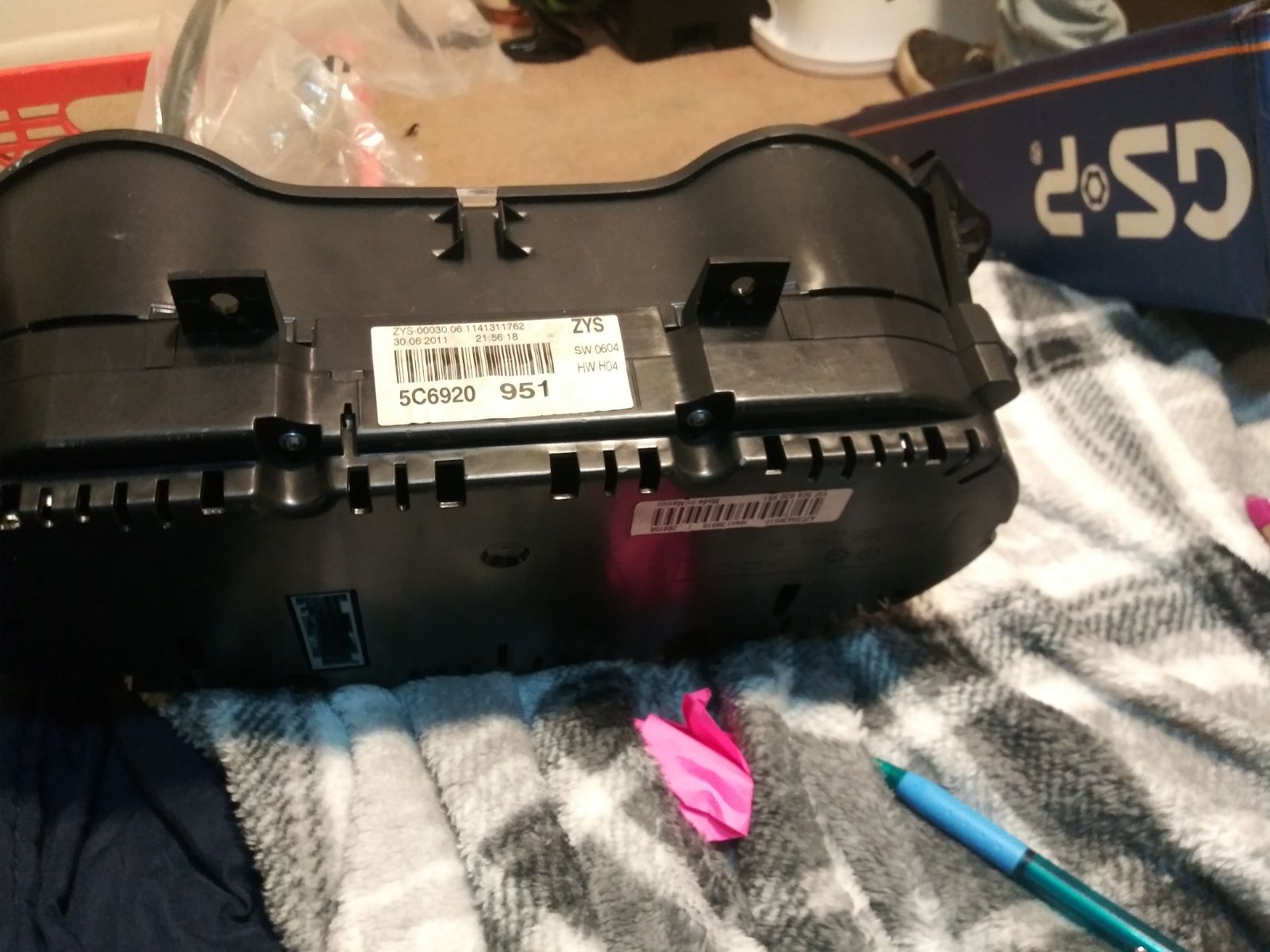 Volkswagen jetta speedometer dash 2011-2