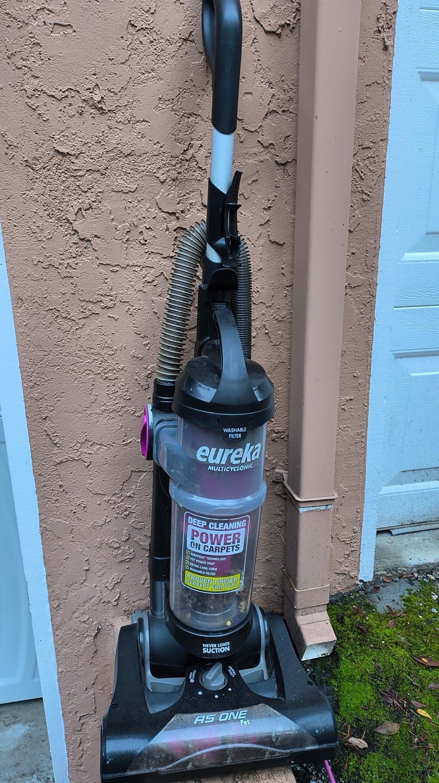 Eureka PowerSpeed Vacuum Cleaner, Washable filter, Pet Turbo, Black