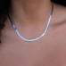 Sphera Milano's White Gold Herringbone Chain