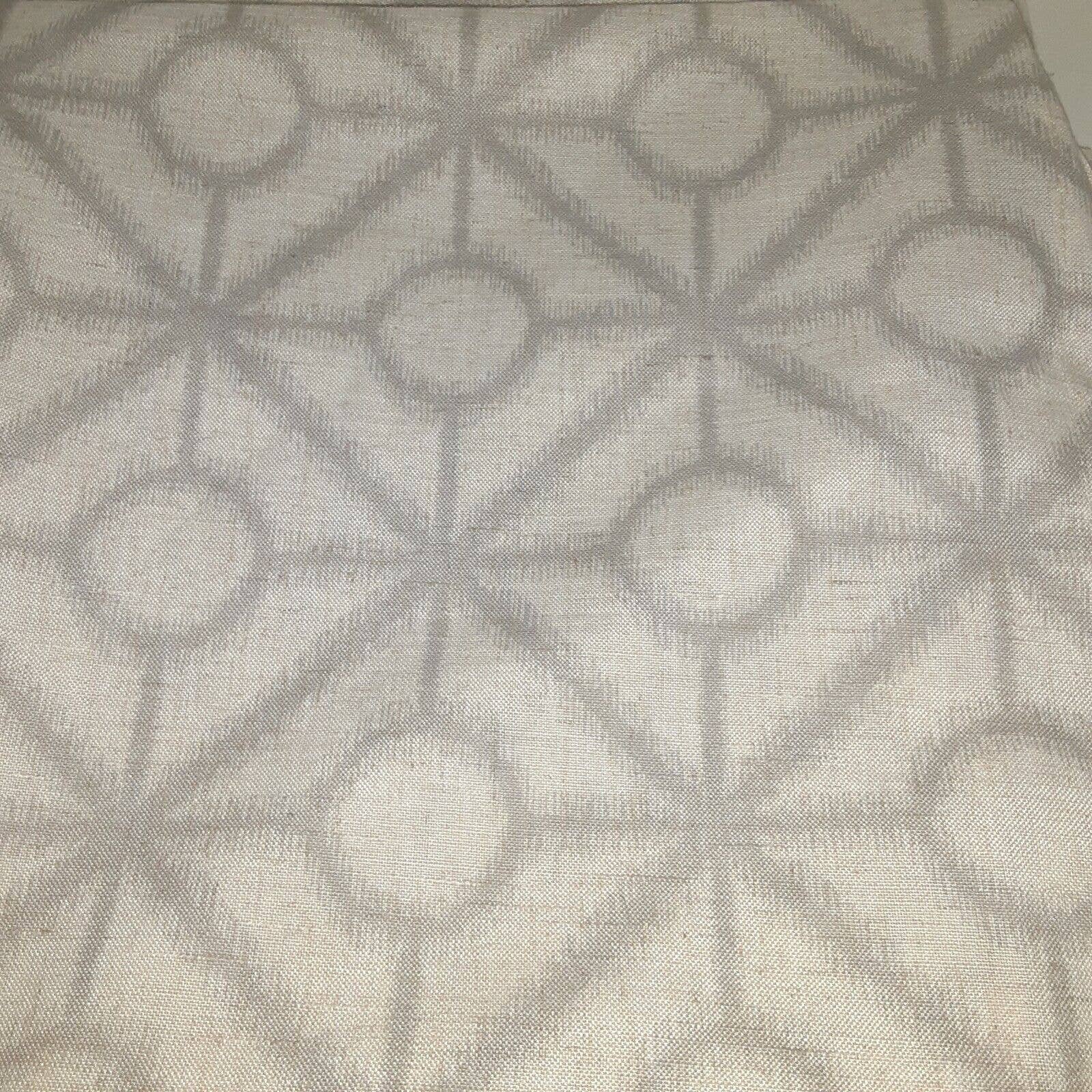Atomic Star Grommet Top Curtain Panels Linen Blend Blurred Line
