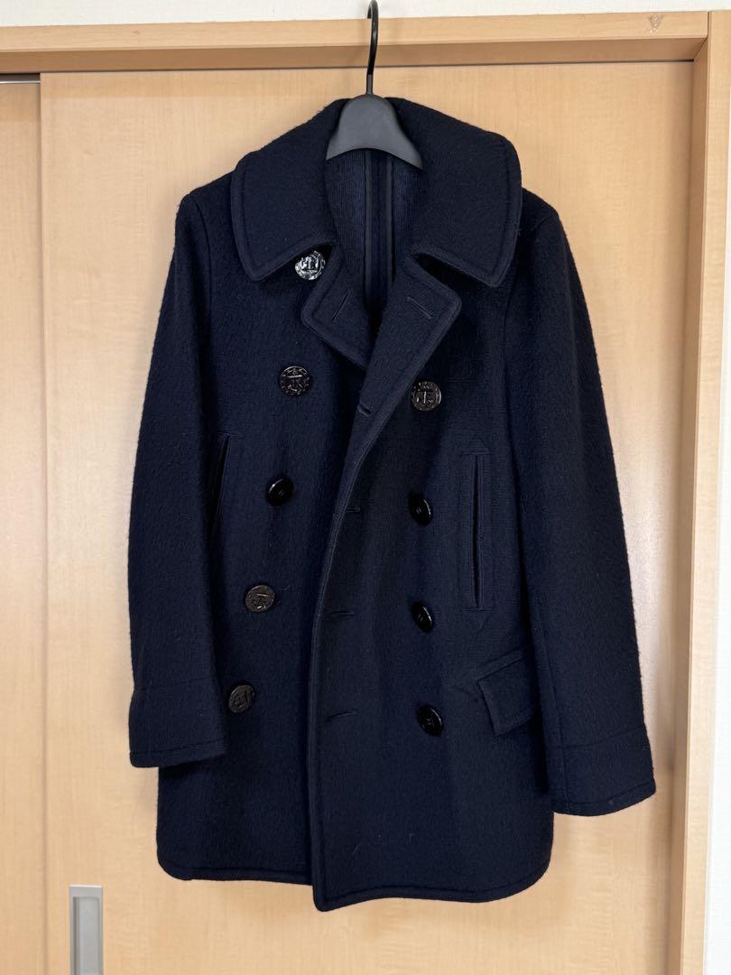 ANATOMICA BEACH CLOTH PEA COAT / NAVY