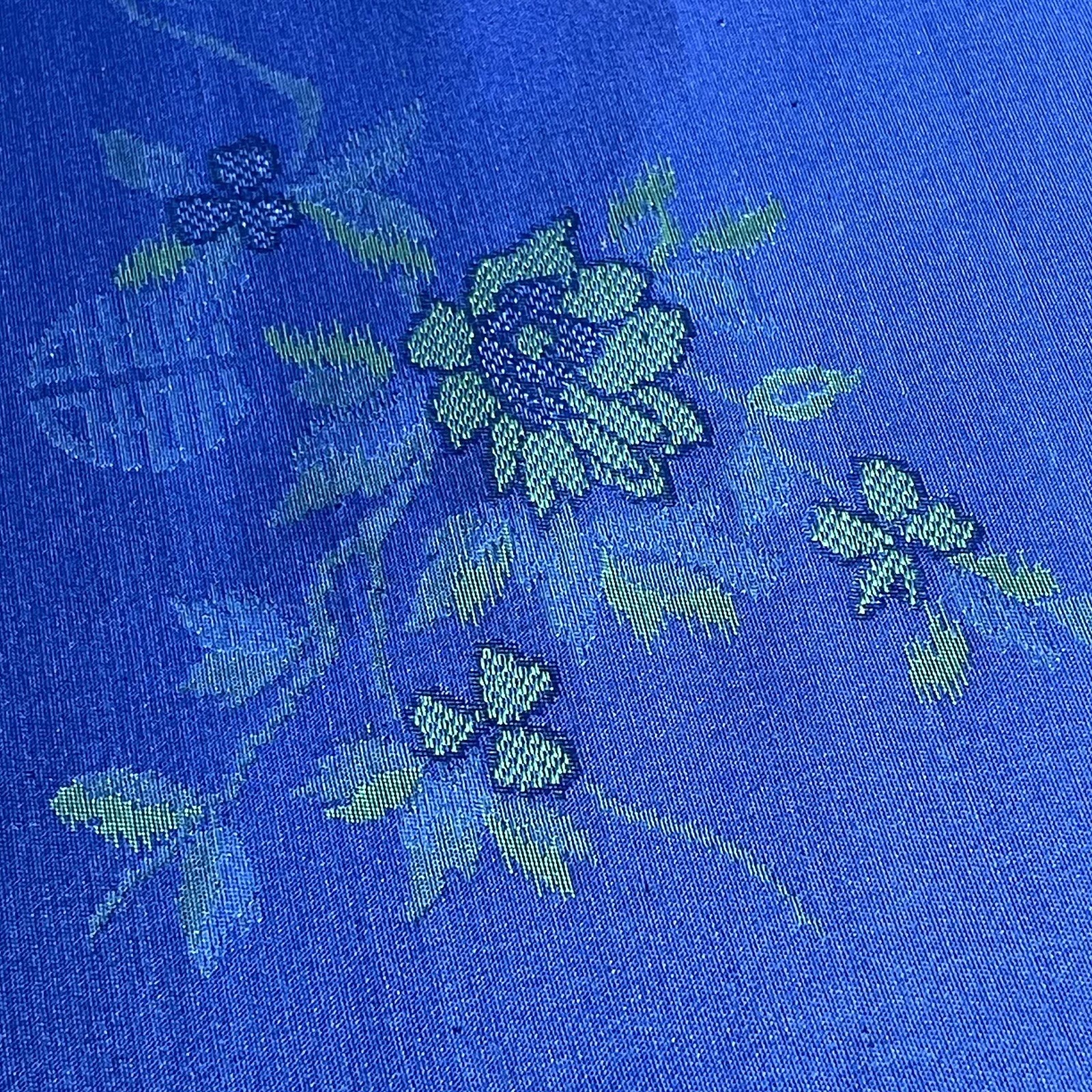 SILK ROYAL BLUE FABRIC 3 Yards x 22 Inches Wide or 108 Inches x 22 Wide
