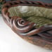 Oversized ceramic serving bowl with fern design