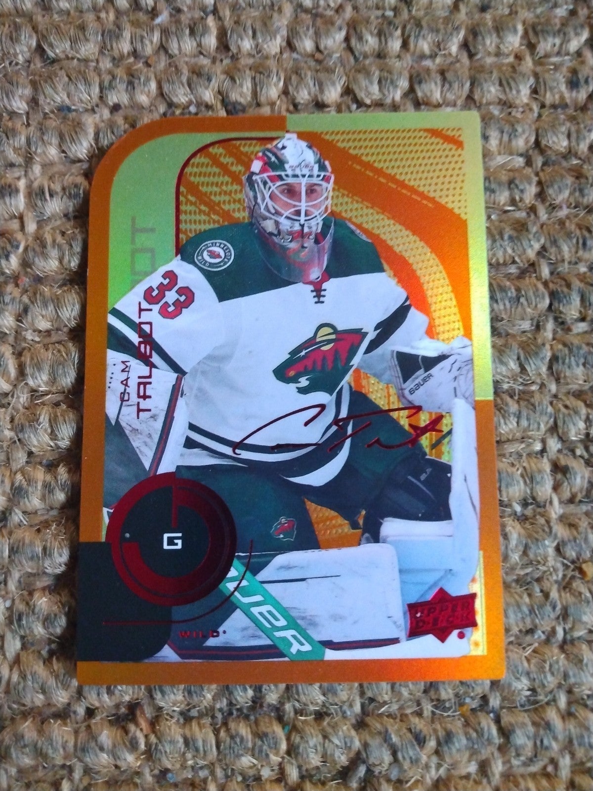 2022-23 NHL Upper Deck MVP sp11/250 Cam Talbot RED SCRIPT DIE CUT SSP
