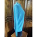 Vintage Hunter's Glen Korean M Womens Blue Turquoise Cable Knit Sweater 1980s Lo