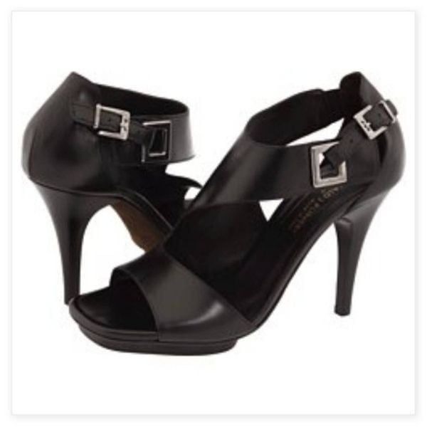 DONALD J PLINER Black Sandals Heels - Size 7