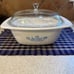 Vintage Corning Ware Blue Cornflower 4 Qt. Dutch Oven P-34-B with Dome Lid