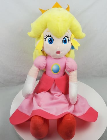 Nintendo Princess Peach 24” Plush Stuffed Super Mario Plushie Doll 2022 LARGE