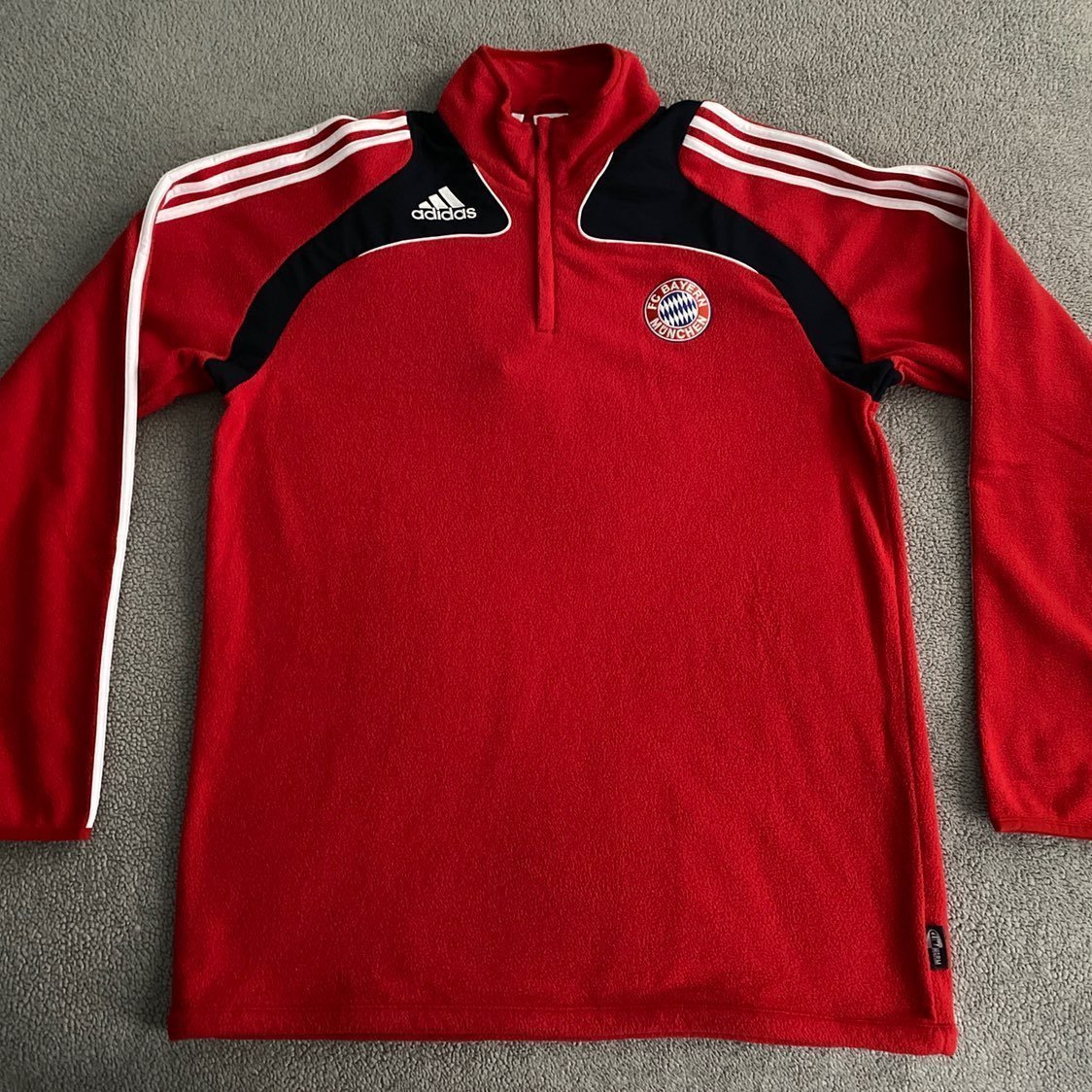 BAYERN MUNICH ADIDAS 2008/2009 FCB TRAINING FLEECE TOP LARGE MEN