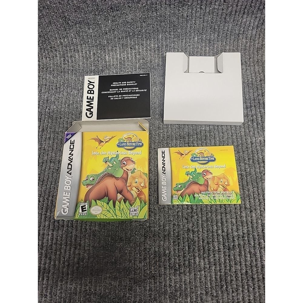 Land Before Time Into the Mysterious Beyond Game Boy Advance Box & Manual *