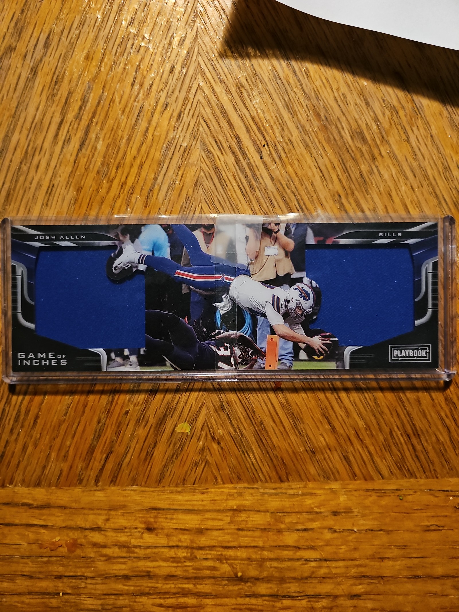 2020 JOSH ALLEN Panini Playbook Game of inches /25 Jersey Patch