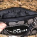Coach F51783 Large Logo black and white , holds an iphone! wristlet Excellent Co