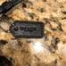 Coach F51783 Large Logo black and white , holds an iphone! wristlet Excellent Co