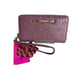 and New BETSEY JOHNSON Hearts Zip Around Wallet with Removable Strap Mauve