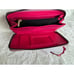 and New BETSEY JOHNSON Hearts Zip Around Wallet with Removable Strap Mauve