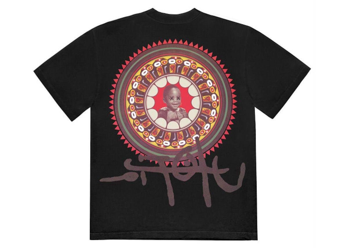 Travis Scott x Kaws Utopia Tee Black Size XXL