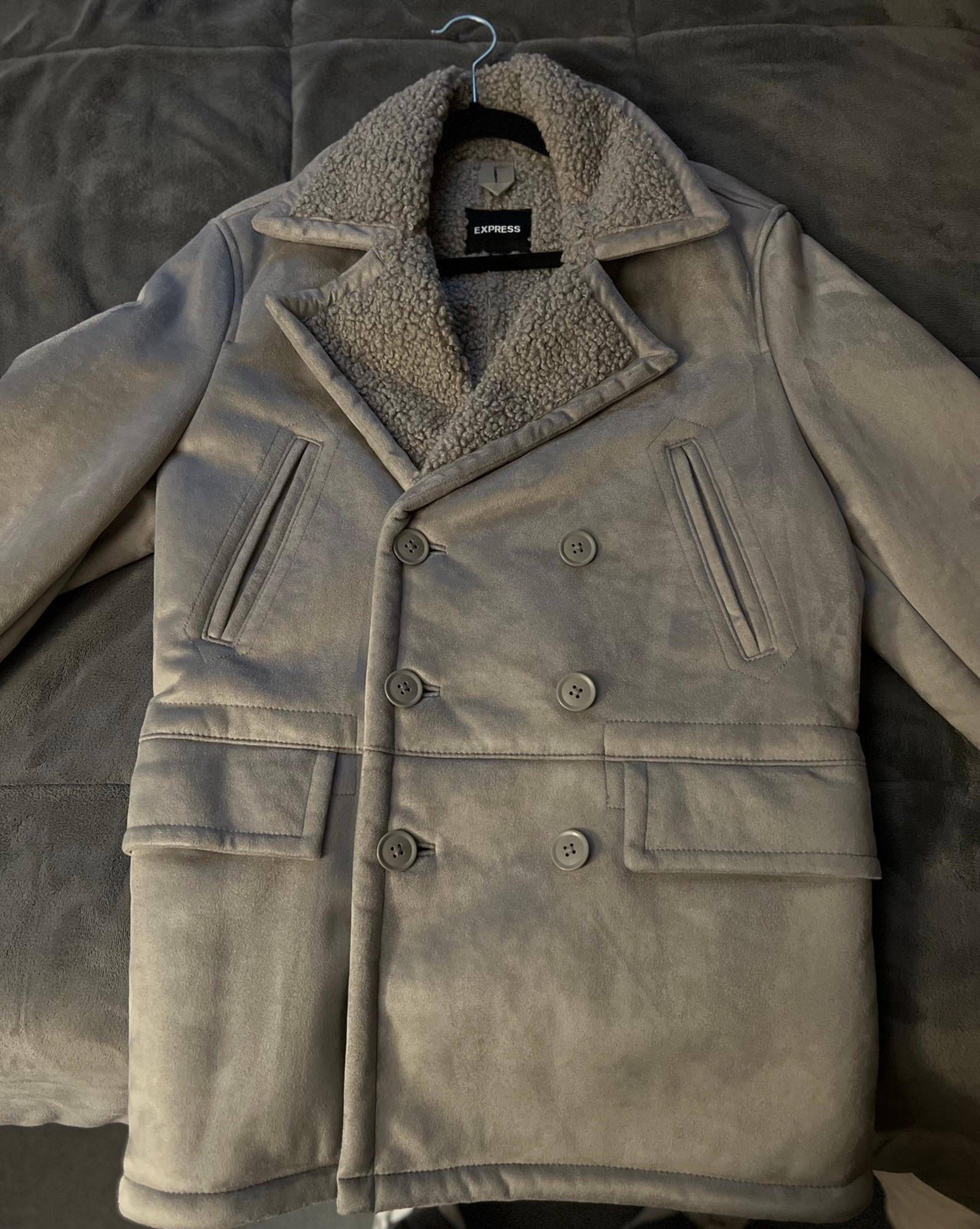 Express Gray PeaCoat