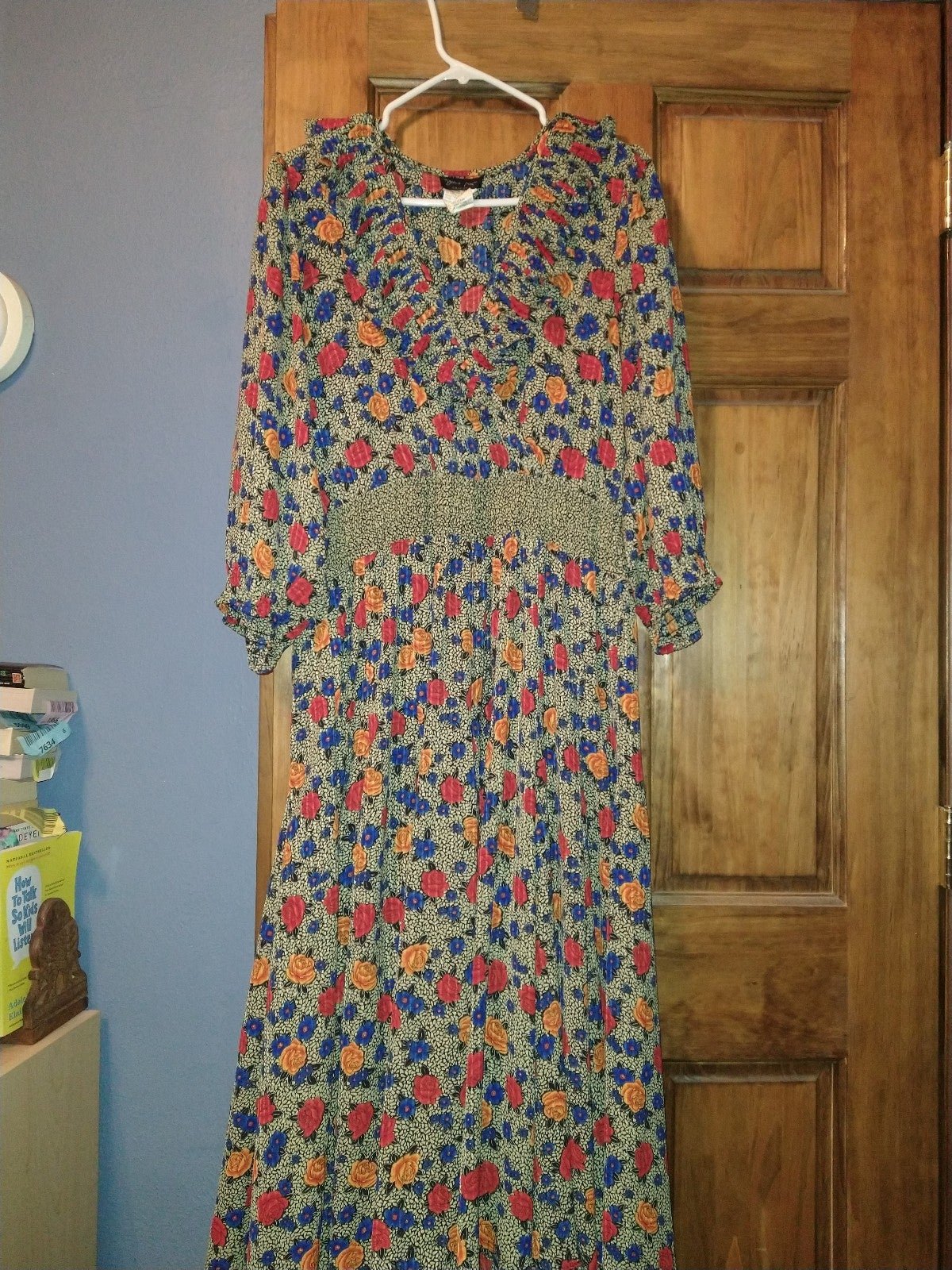 Vintage Diane Freis Original Georgette Boho 1980's Dress One Size