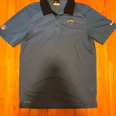 LA Chargers powder blue Nike polo - size
