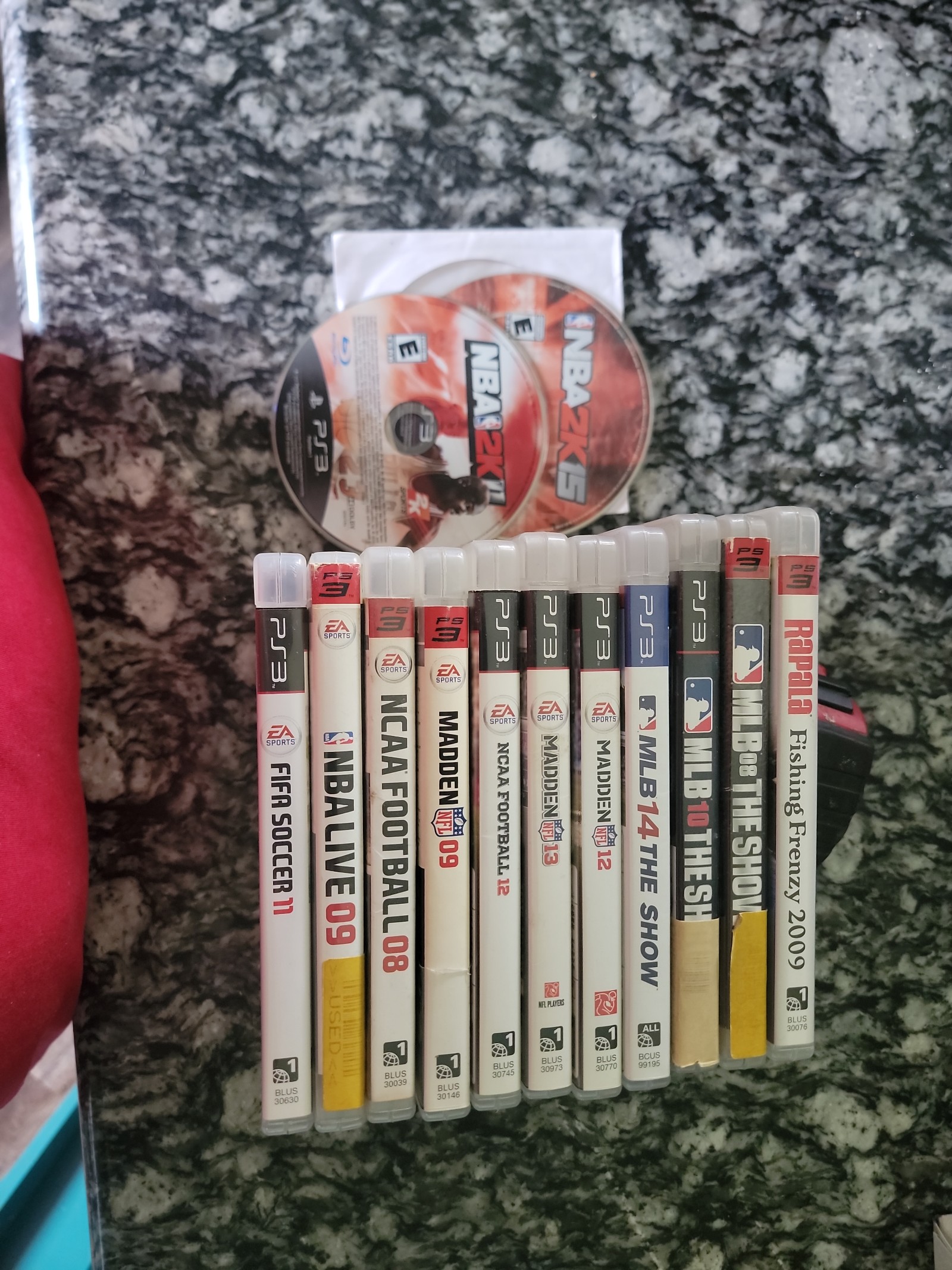 13 PS3 sports games lot madden MLB NBA FIFA