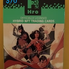 DC Hro Hybrid NFT trading cards 2 pack