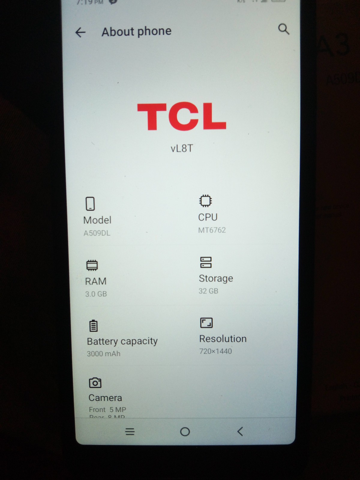 TCL A3 UNLOCKED