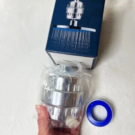 NIB GOODFOR COMPANY Shower Head w/ 8-Stage Built-In Filter Chrome Easy Install