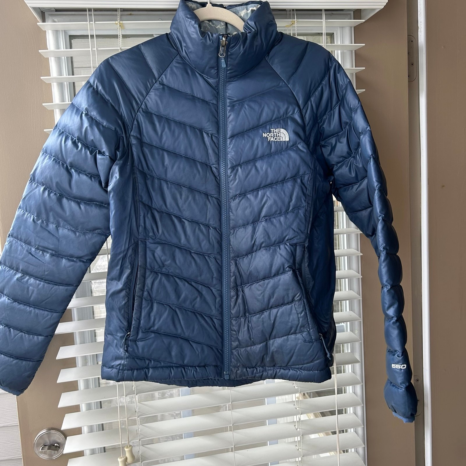 Northface 550 Puffer Winter Blue Jacket
