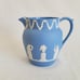 Wedgwood Jasperware Jug Pitcher Blue 5.25 Greek Mythology 1954 Vintage