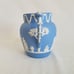 Wedgwood Jasperware Jug Pitcher Blue 5.25 Greek Mythology 1954 Vintage