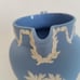 Wedgwood Jasperware Jug Pitcher Blue 5.25 Greek Mythology 1954 Vintage