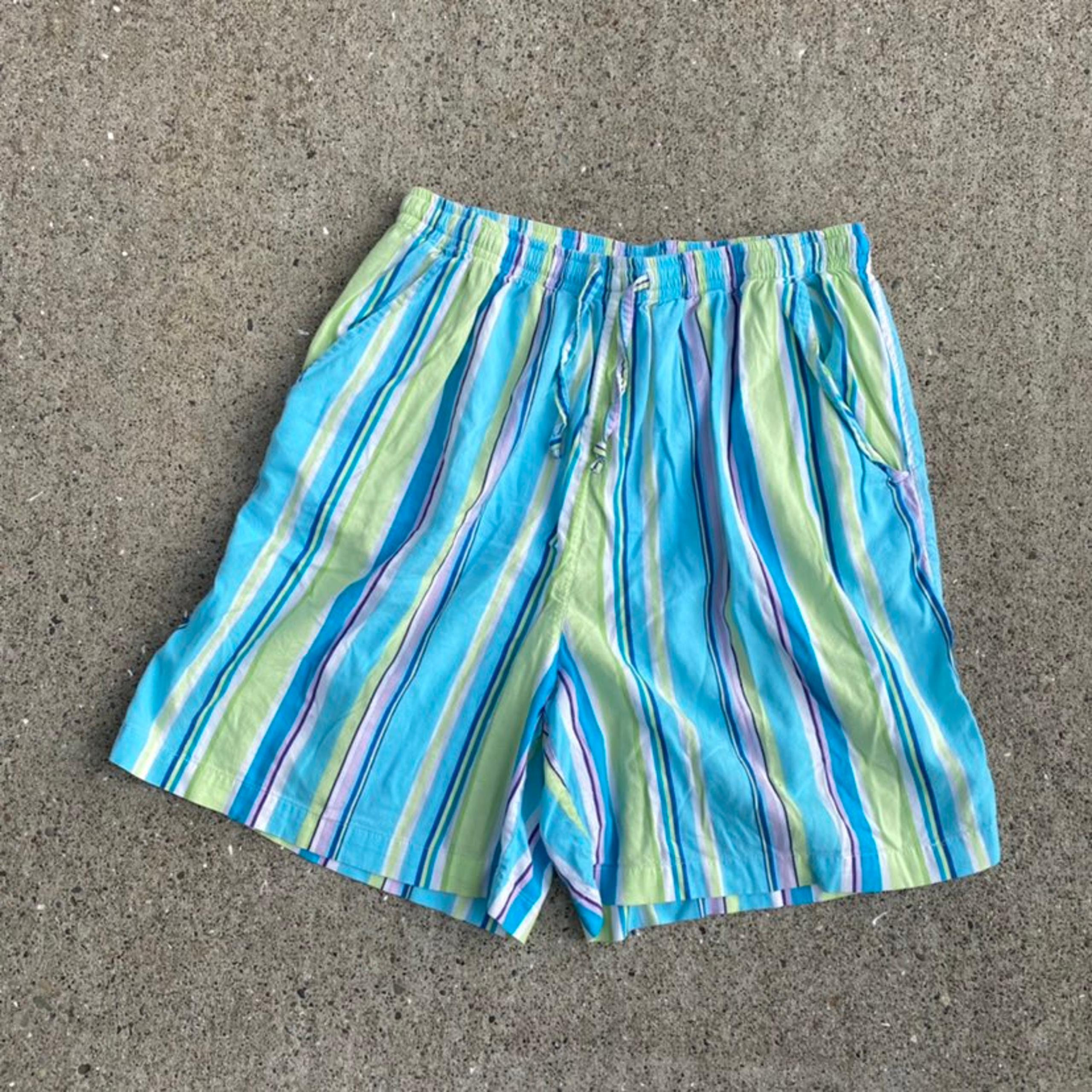 Y2K Striped Drawstring Shorts