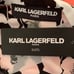 Karl Lagerfeld L Black/White Floral V-Lace Tie Neck Sleeveless Blouse