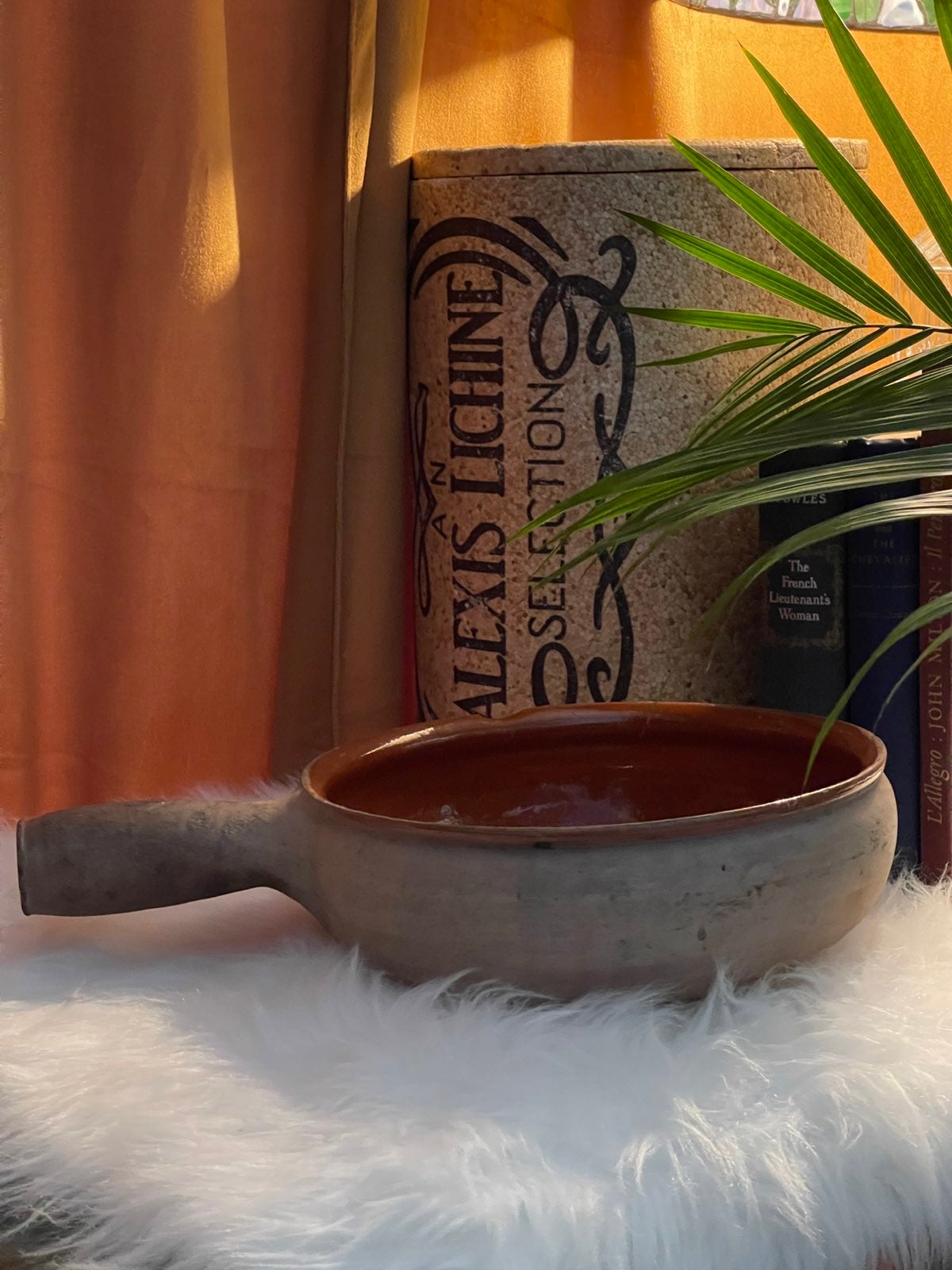 Antique french André Foucard fondue Terracotta Pot