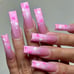 Pink ombré nails