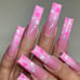 Pink ombré nails