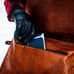 TAP & LOCK VINTAGE LARGE MESSENGER BAG - WHISKEY