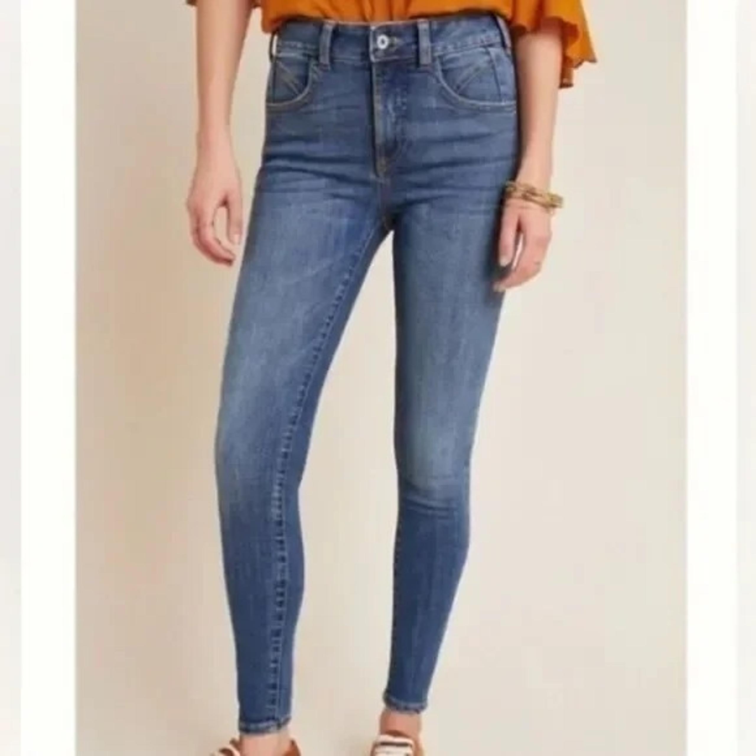 Anthropologie Pilcro & The Letterpress High-Rise Denim Legging Jeans Size 27