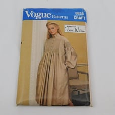 Vogue 8826 Sewing Pattern Erica Wilson Women Dress Top Sz S-L Uncut Vintage 80s