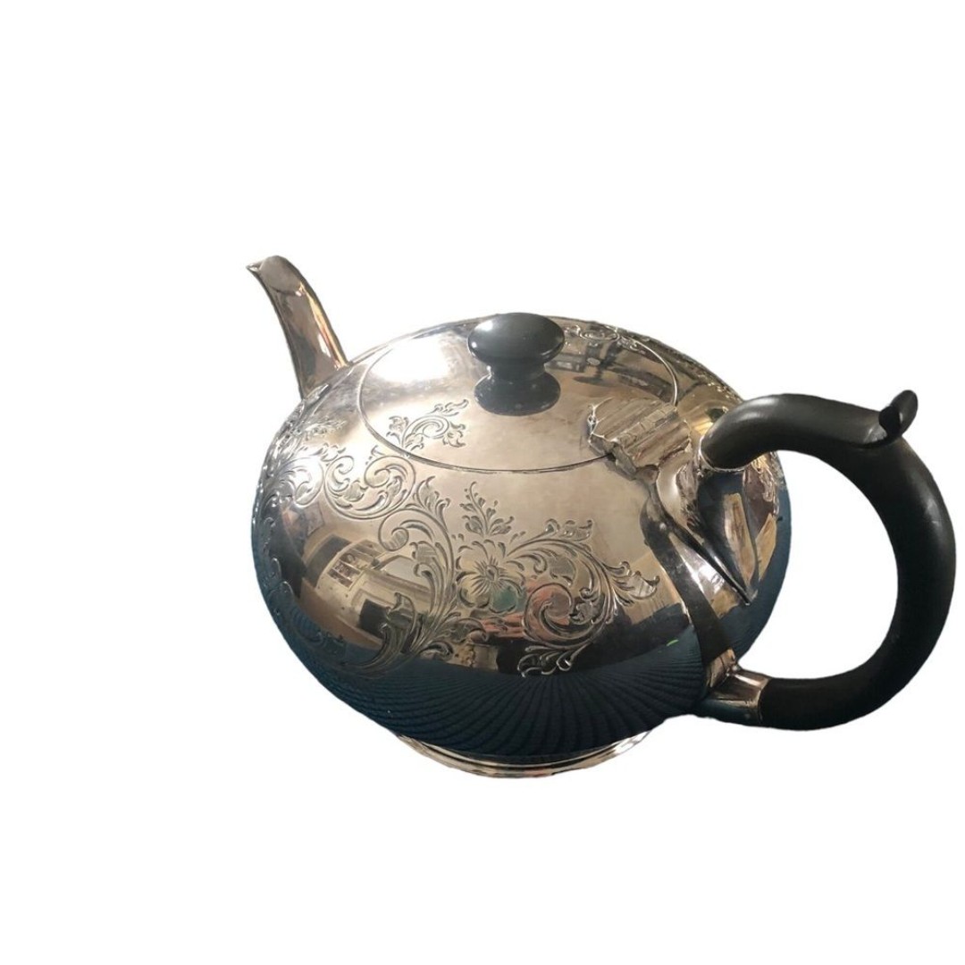 VTG Harrison Bros & Howson Alpha Silver-Plated Teapot 526 2.5 PT Made In England