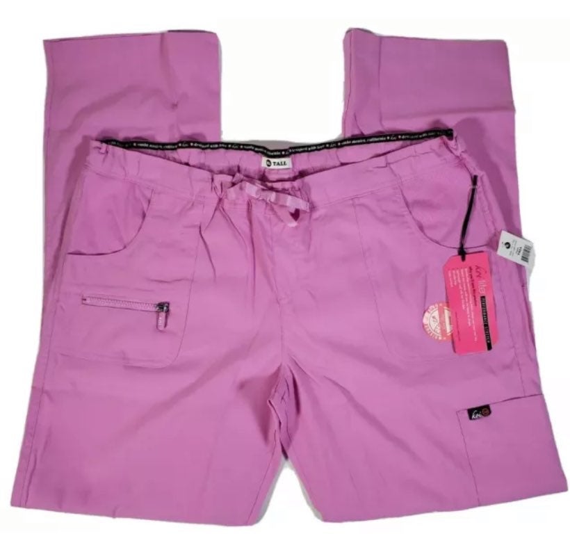 Koi Lite Peace Womens XL Tall Light Orchid Scrub Pants, NWT