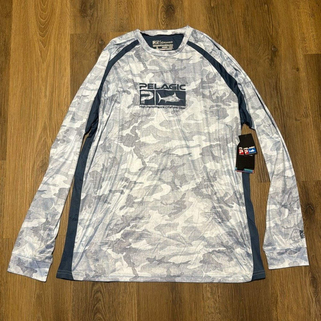 Pelagic vapor tech high perform offshore gear fishing outdoors shirt size XL