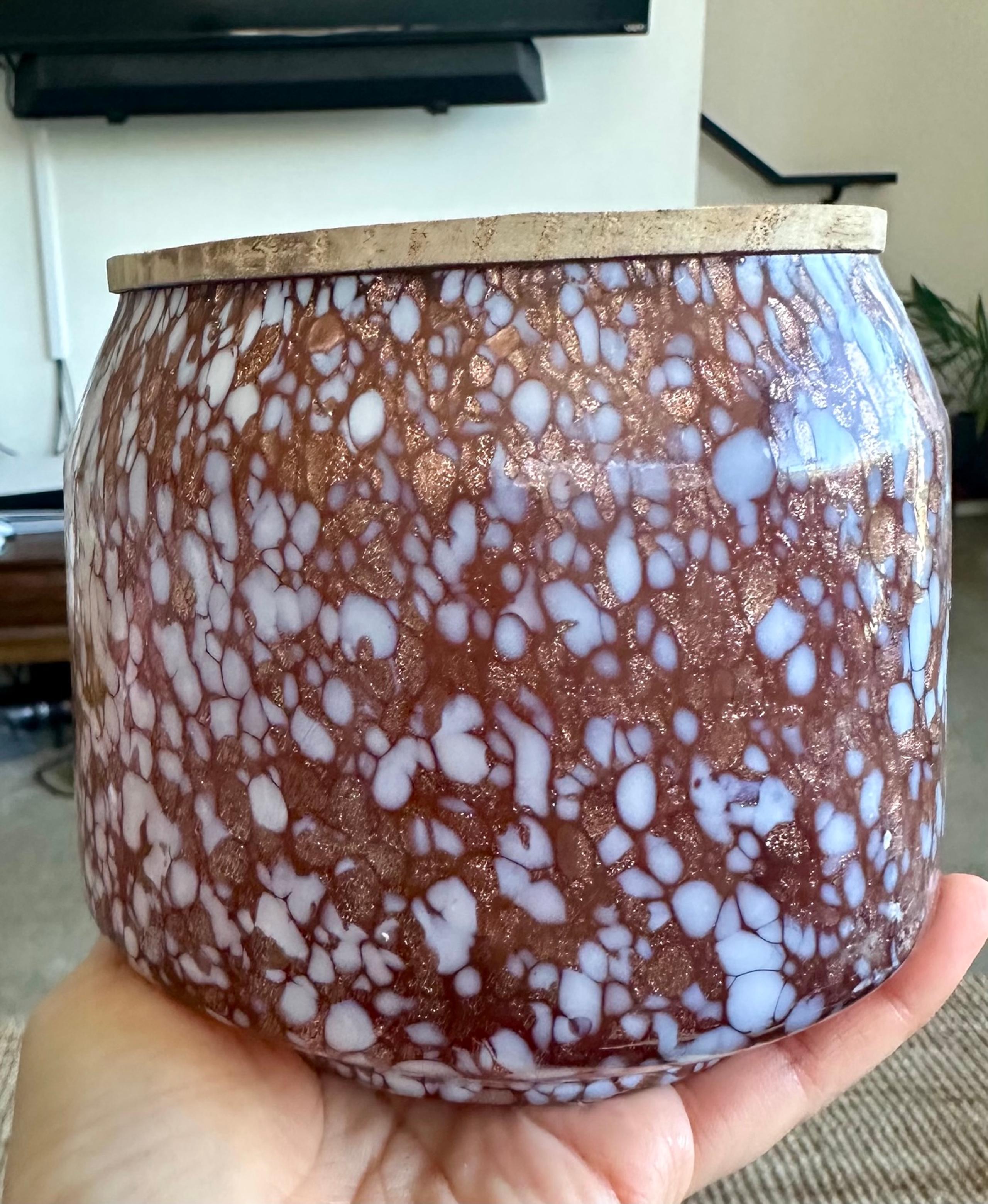 Anthropologie -  Honeycrisp Oakwood Candle Jar – EMPTY Large Glass Container