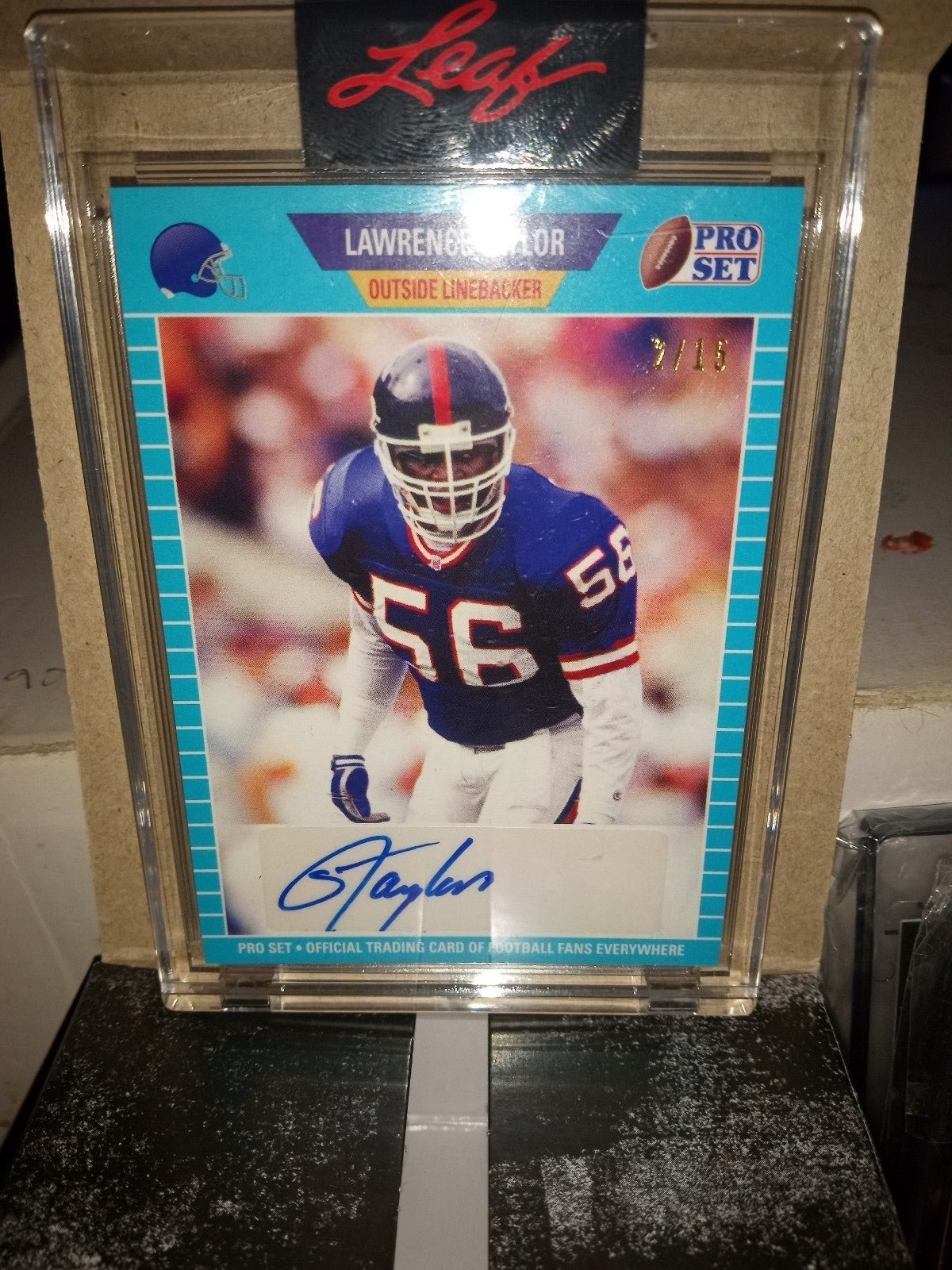 Lawrence Taylor autographed card