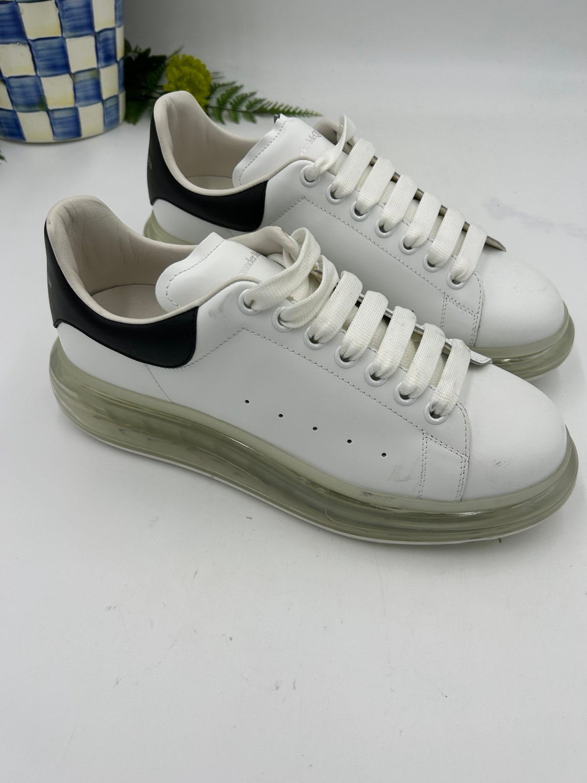 Men's Alexander McQueen clear sole chunky sneakers size 42.5 made in Italy